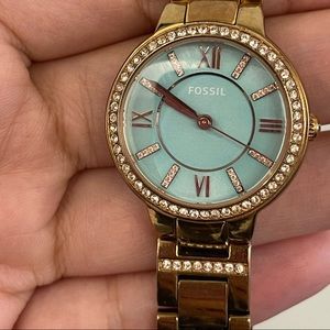Fossil Rose Gold and Teal Women’s Watch
